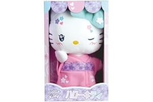 JEMINI | Peluche Hello Kitty Kimono Kawaï | 22 Cm | Finition Douce | Licence Officielle | Design Japonais | Livrée en Boîte | Jouet Collectible | Idée Cadeau Enfant | Multicolore | 024406