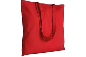 EMPORIO ROSA DEI VENTI Shopper in cotone in cotone 135 g/m manici lunghi, manici lunghi 17 colori (rosso)