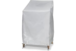 Turtle Life Gartenstühle Abdeckung, Schutzhülle Abdeckung, Abdeckung für Gartenstühle für Einzelsofas wasserdichte, Winddichte Bezüge für Outdoor-Sofas, Grau 67 x 67 x 110 cm