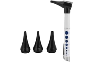 TMISHION Otoscopio Cuidado del oído Lente de aumento Luz LED Linterna Instrumento de diagnóstico Herramienta de eliminación de cera del oído para observar el color de la cera del oído, la cantidad