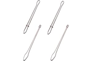 WEDDHUIS 4 Piezas Infila Coulisse Pinzetta Elastico In Acciaio Inox, Elastico Banda Per Infilare Nastri/Elastici Per Crafting E Cucire