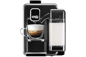 Caffitaly System - BLANCHE S22 Machine à café expresso pour capsules originales R-Smart - Mousseur à lait intégré, Repose de tasses réglable, avec système à capsules d'origine R-smart, Silver