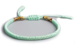 EXINOX Pulsera Tibetana de Nudos | Hombre Mujer | Pulsera Tradicional Budista