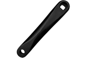 ByPaCrow Bike Crank Arm 170mm Single Speed Crankset Aluminum Alloy Left Leg Crank with Square Hole Bike Parts Replacement Accessory for Mountain Bike Road Bike (Square Hole)