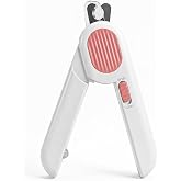 Illuminated Cat Dog Nail Scissors Protected Led Raspy Nail Scissors For Pet Pets (Pink)