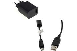 bg-akku24 Ladegerät und Ladekabel,USB-Kabel für Olympus TG-1,TG-2,TG-3,TG-4,TG-320,TG-620,TG-630,TG-810,TG-820,TG-830,TG-835,TG-850,TG-860,TG-870,SH-1,SH-2,SH-21,SH-50,SH-60,CB-USB5/CB-USB6/CB-USB8