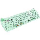 Everest KM-6283 CATTY Renkli Tuşlu Yeşil 2.4 ghz + BT Kablosuz Q Multimedia Klavye + Mouse + Pad Set