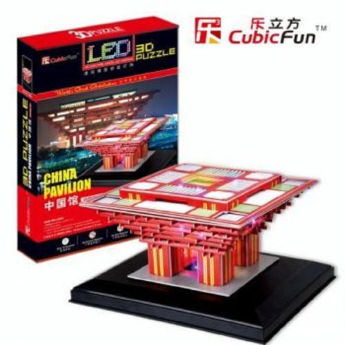 Preisvergleich Produktbild LED 3D Puzzle China Pavilion