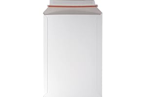 Netuno 100 enveloppes d'expédition blanches A4 en carton compact 229x 324 mm 450g rabat droit adhésif A4 pochettes compact en carton pour documents brochures photos images calendriers muraux