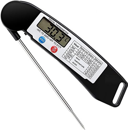 Microrange Digital Food Thermometer Meat Thermometer Probe, Christmas Gifts Cooking Thermometer for Roast Turkey, Water Thermometer Kitchen BBQ Instant Read