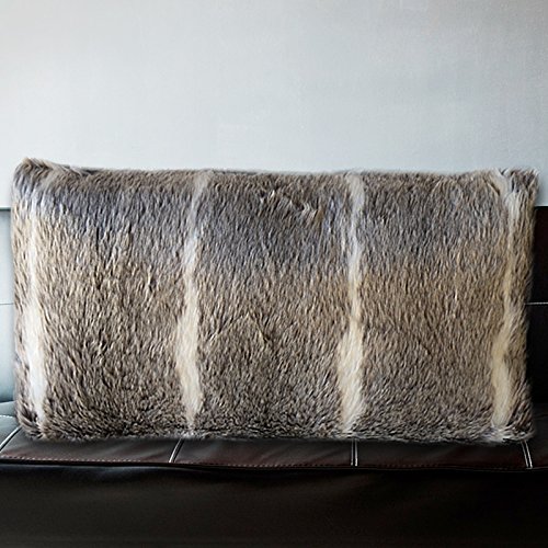 Mars & More Web-Pelz Kissen Wolfsfell, ca. 50 x 30 cm | MM-YMHKWF - 3