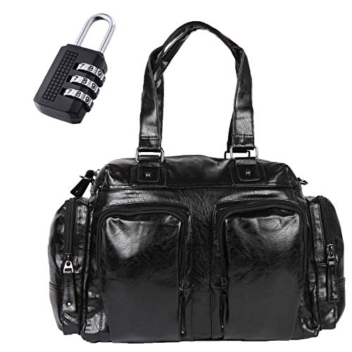 XENSA® 100% Genuine LEATHERite Stylish Large Travel Tote Oversized Duffle Luggage Bag 65 LTR-Black-#Shetty Group® RS.1399 (72.00% Off) - Amazon