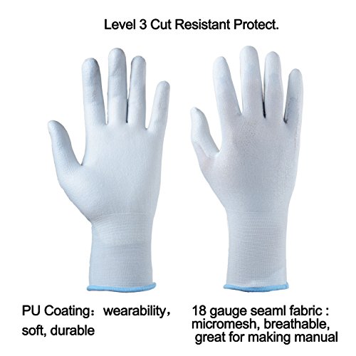 Leichtes Schneiden beständig hohe Qualität PE Mikrofaser Nähen Handschuhe, schützen Ihre Hände beim Schneiden, Nadel schneiden - 4
