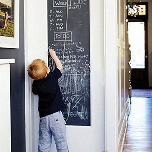 Guangshuohui Extra Large Chalkboard Decal Wall Sticker Removable Adhesive Contact Paper Home Office Decor 78"x 18"