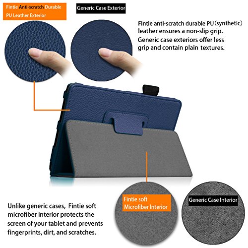 Fintie Huawei MediaPad M2 10.0 Hülle – Slim Fit Kunstleder (Folio) Schutzhülle Tasche Case Cover mit Auto Sleep Wake up / Standfunktion und Stylus-Halterung für Huawei MediaPad M2 10 Zoll (25,4 cm) LTE / WiFi Tablet-PC, Marineblau - 6