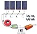 Produktbild 400 Watt Off Grid Solar Power System: 4 Stück 100 W Polykristalline Solar Panel + 1000 W Reiner Sinus Inverter + 30 A PWM Laderegler + Solar Kabel Adapter + Y MC4 Stecker + Z Klammern