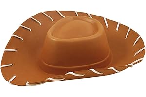 Quickdraw Childrens Brown Cowboy Hat Toy Story Woody Wild West EVA Fancy Dress Costume Accessory