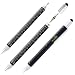 Produktbild Zspeed 6 in 1 Stylus Pen - Kugelschreiber, Lineal, Wasserwaage, Flachkopf und Kreuzschlitz-Schraubendreher, Stylus Stift Eingabestift für Kapazitiver Touchscreen-Eingabegeräte(Schwarz)