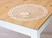 Produktbild Plauener Spitze - Deckchen Rund B 30cm - in orange mit Blümchen