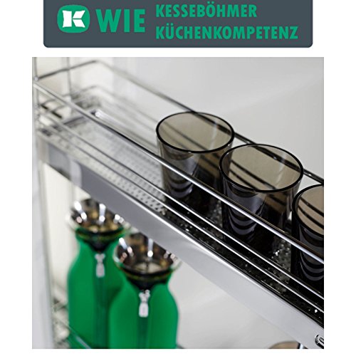 SO-TECH® 15er Unterschrankauszug Classic 90° 2-etagig mit 3D-Adjust Küchenauszug Schrankauszug Vollauszug - 3