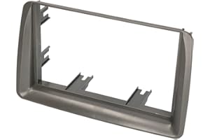 Audioproject A408 - Mascherina autoradio 2-DIN Compatibile con Fiat Panda (169) 2003-2012 Cornice autoradio Mascherina Telaio Adattatore Grigio/Nero