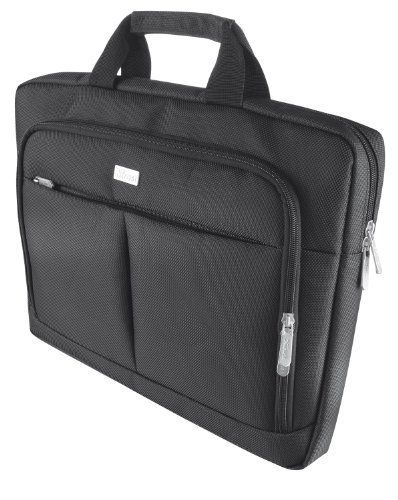 Trust Sydney Slim Schlanke Tasche f  r Notebook bis 40 6 cm  16 Zoll  schwarz