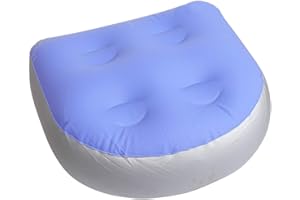 MOOUK Universale Spa e Idromassaggio Seggiolino con Ventose, Gonfiabile Impermeabile Vasca Massaggio, Tappetino Posteriore Cuscino Massaggio Morbido Booster Seat per Adulti Bambini