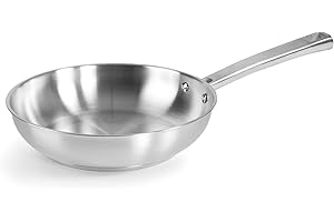 LACOR - Patelnia Foodie 45430, stal nierdzewna 18/10, nieprzywierająca, ergonomiczny, naturalny i przyjazny dla środowiska uchwyt, kompatybilny z każdą kuchnią, kompatybilny piekarnik, nadaje się do