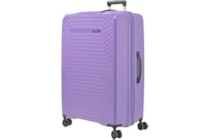 SISET Air Nova Maleta de Viaje Grande Expandible (76x52x32/35cm), Fabricada en Polipropileno, 4 Ruedas Dobles Silenciosas y Cerradura Combinación TSA. (Grande XL), (115L), (4.5kg), (Lavanda).