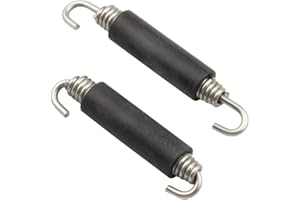JULEIOUBE 2 Pcs Motorcycle Exhaust Expansion Springs Hook Stainless Steel Motorcycle Muffler Exhaust Pipe Spring Auto Exhaust Springs for Motorcycle Scooter