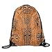 Produktbild GONIESA Ritual and Ceremonial African Tribal Cultural Masks Spiritual Religious Art Cinnamon and Black Drawstring Bags Ball Backpack Sport Bag for Men & Women