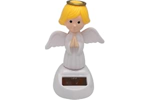 PENLIMLY Solar Wackelfigur Engel, Solarbetriebene Wackel Engel, Niedliches Solar Tanzende Engel Wackelfigur Spielzeug für Auto Armaturenbrett Zuhause Büro Schreibtisch Dekoration, Geschenk für Fahrer Kinder