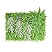 Produktbild Hintergründe Xiaolin Kunstrasen Wand Kunststoff Grün Wandplatten Hecke Gras Privatsphäre Zaun Dekor, 23,62"X 15,75" (Farbe : A)
