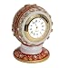 HANDICRAFTS PARADISE MARBLE RED COLOR TABLE CLOCK RS.475.00