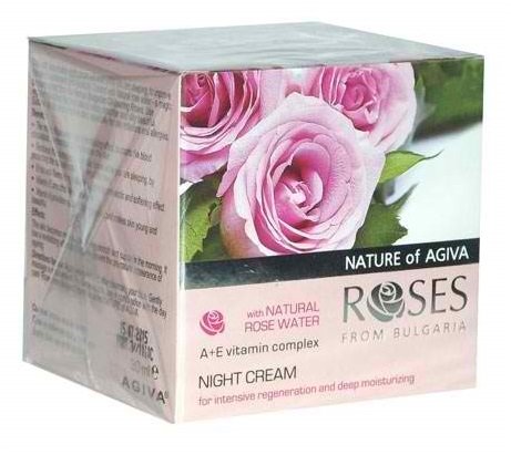 Preisvergleich Produktbild Regenierende und hydratisierende Nachtcreme mit Vitaminkomplex und Rosenwasser - 30ml