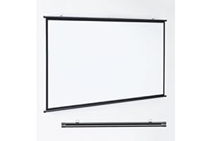 YUQIWKK Rollo-Leinwand 16:9/4:3 Heimkino Beamer Leinwand, Projektor Leinwand 30-72 Zoll, Tragbare Projektionswand Wandmontage Projektion Leinwand, Projektor Leinwand for Camping und Heimkino(16:9,40")