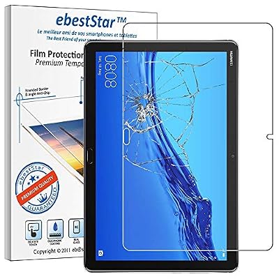 ebestStar - Verre trempé Compatible avec Huawei MediaPad T5 10.1 Film Protection Ecran Vitre Protecteur Anti Casse, Anti-Rayure, Pose sans Bulles [T5 10.1: 243 x 164 x 7.8mm, 10.1'']