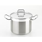 BRA Professional | Pot with Lid 20 cm, Stainless Steel 18/10 | Suitable for all types of cookers, including induction