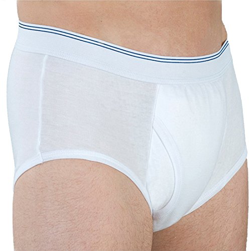 Calzoncillo de incontinencia para adultos Carer, pantalones cortos lavables para adultos, construido en una almohadilla absorbente (1 PCS, Meduim)