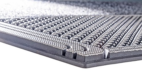 PUR|DualClean Design Fussmatte für Innen und Aussen in anthrazit metallic ca. 59 x 39 cm - 4