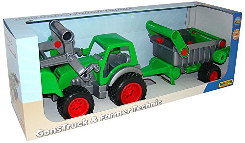 Wader Farmer Technic Traktor mit Frontlader und An