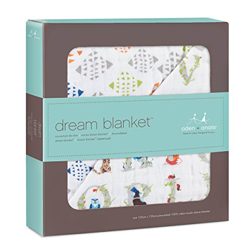 aden + anais 6052G Classic Dream Blanket Paper Tales - 2