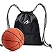 Produktbild LIOOBO Basketball Kordelzug Sport Rucksack Unisex Sporttasche Basketball Ball Halter für Frauen und Männer