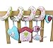 Chinatera Unisex Baby Bed Crib Hanging Floral-printed Baby Plush Toy with Music Roller Bell