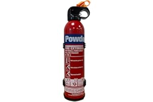 Small 600g ABC Dry Powder Aerosol Fire Extinguisher - Multi Purpose Extinguisher Great for Home & Vehicle Use - FireShield (600g Fire Extinguisher)