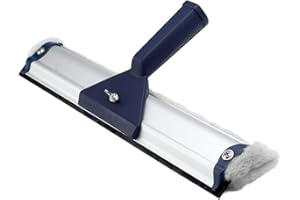 Ha-Ra Fensterwischer Standard 32cm I All-In-One Abzieher & Einschäumer I mittelgroßer Fensterwischer I 15 m² Fensterfläche am Stück reinigen mit der Viva-Faser I Qualitätsprodukt