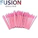 100 x DISPOSABLE EYELASH BRUSHES MASCARA WAND LASH EXTENSION APPLICATOR SPOOLERS Fusion (TM) (Pink)