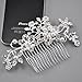 Popamazing Bridal Wedding Crystal Jewel Diamante Hair Comb Clip Slide Fascinator Prom Party