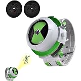CLEVERTIN NEST Ben 10 Real Omnitrix Watch for Kids,Projection Watchs with 2 Slides Fun Entertainment Watchs for Daily Use Adjustable Strap for Comfortable,Ages (3-10) Years (Multicolor): 