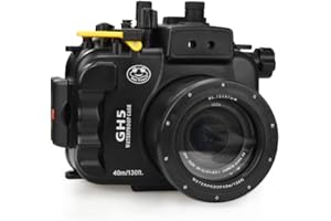 SEA FROGS Per Panasonic GH5 custodia subacquea impermeabile fino a 130 piedi/40m, può essere usata con lenti da 12-60mm/45-150mm